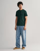 TARTAN GREEN, REG SHIELD SS T-SHIRT BY GANT AU.