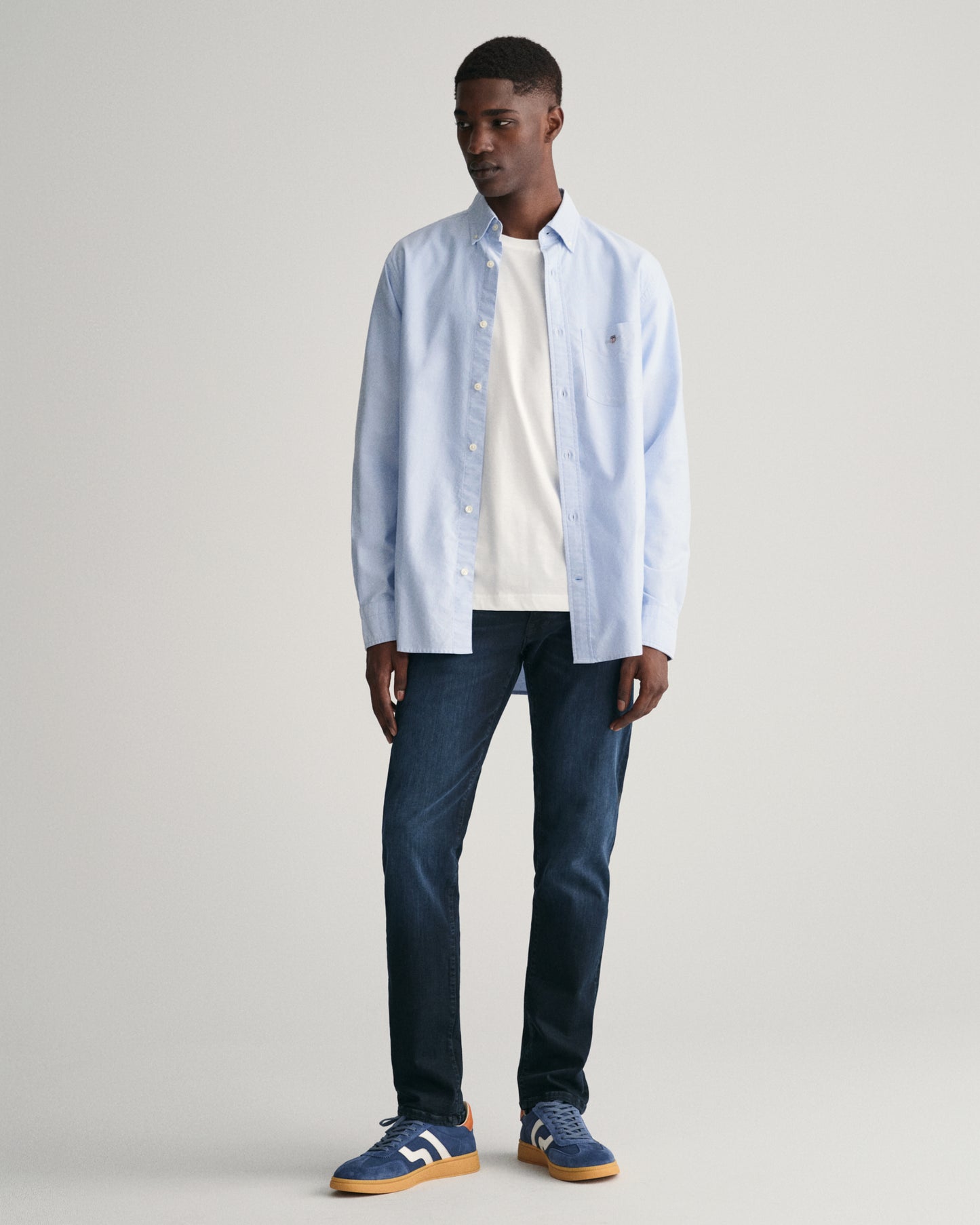 LIGHT BLUE, REG CLASSIC OXFORD SHIRT BY GANT AU.