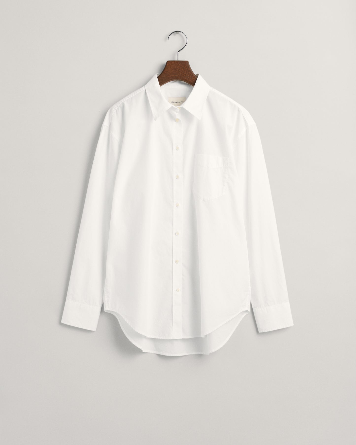 WHITE, REL POPLIN SHIRT, FLAT-LAY BY GANT AU.