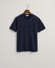 EVENING BLUE, TONAL AS SS T-SHIRT BY GANT AU.