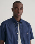 MARINE, REG CLASSIC POPLIN SS SHIRT, CLOSE-UP BY GANT AU.