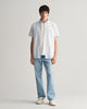 LIGHT BLUE, REG POPLIN GINGHAM SS SHIRT BY GANT AU.