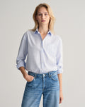 LIGHT BLUE, REL CLASSIC POPLIN SHIRT, FRONT-VIEW BY GANT AU.