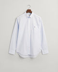 LIGHT BLUE, REG CLASSIC POPLIN GINGHAM SHIRT, FLAT-LAY BY GANT AU.