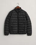 BLACK, LIGHT DOWN JACKET, FLAT-LAY BY GANT AU.