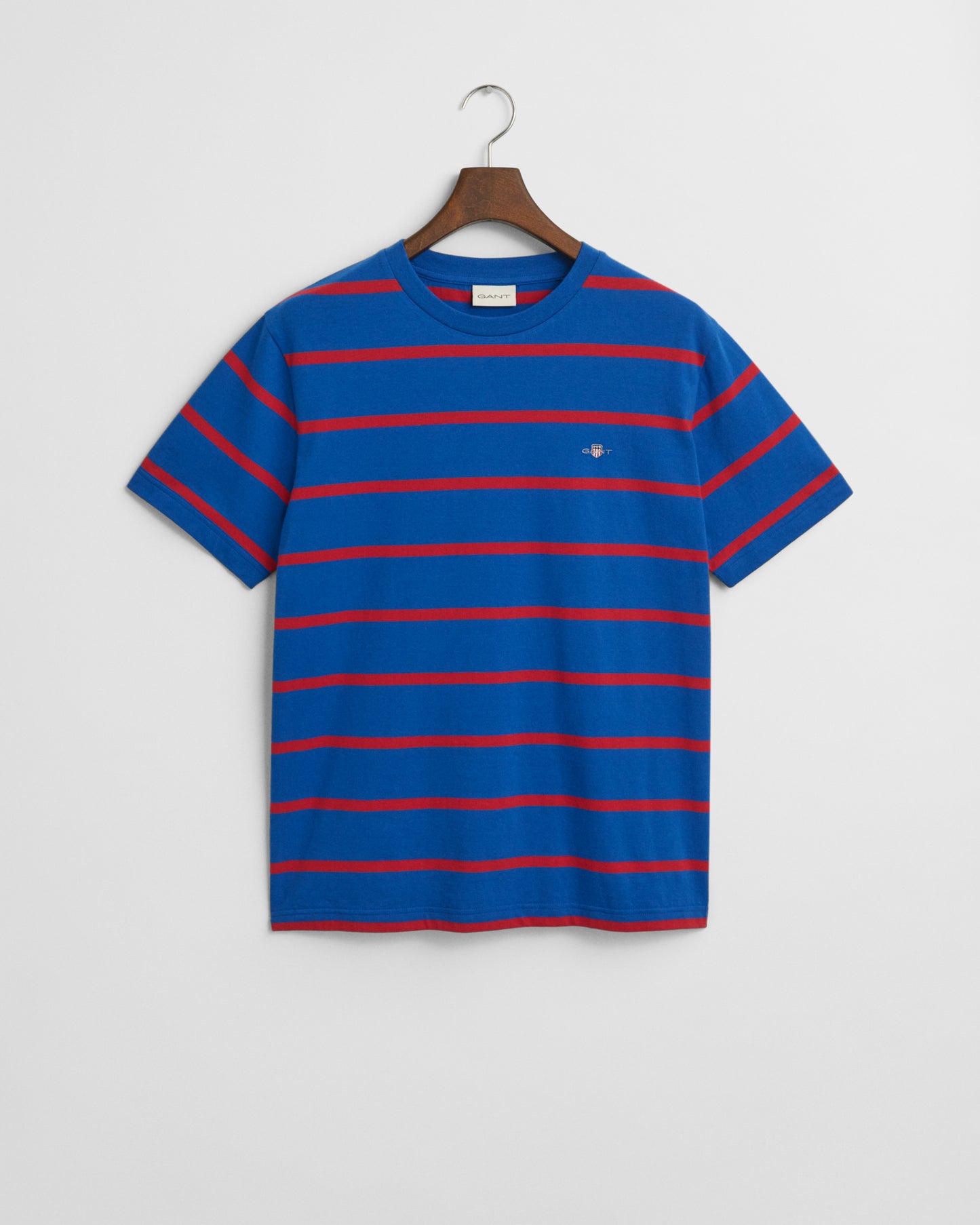 LAPIS BLUE, STRIPED SS T-SHIRT, FLAT-LAY BY GANT AU.