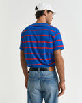 LAPIS BLUE, STRIPED SS T-SHIRT, BACK-VIEW BY GANT AU.