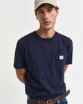 EVENING BLUE, POCKET SS T-SHIRT, CLOSE-UP BY GANT AU.