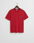 RUBY RED, POCKET SS T-SHIRT, FLAT-LAY BY GANT AU.