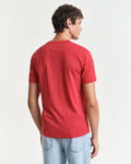 RUBY RED, POCKET SS T-SHIRT, BACK-VIEW BY GANT AU.