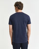 EVENING BLUE, CONTRAST LOGO SS T-SHIRT, BACK-VIEW BY GANT AU.
