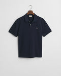 EVENING BLUE, TEXTURED POLO, FLAT-LAY BY GANT AU.