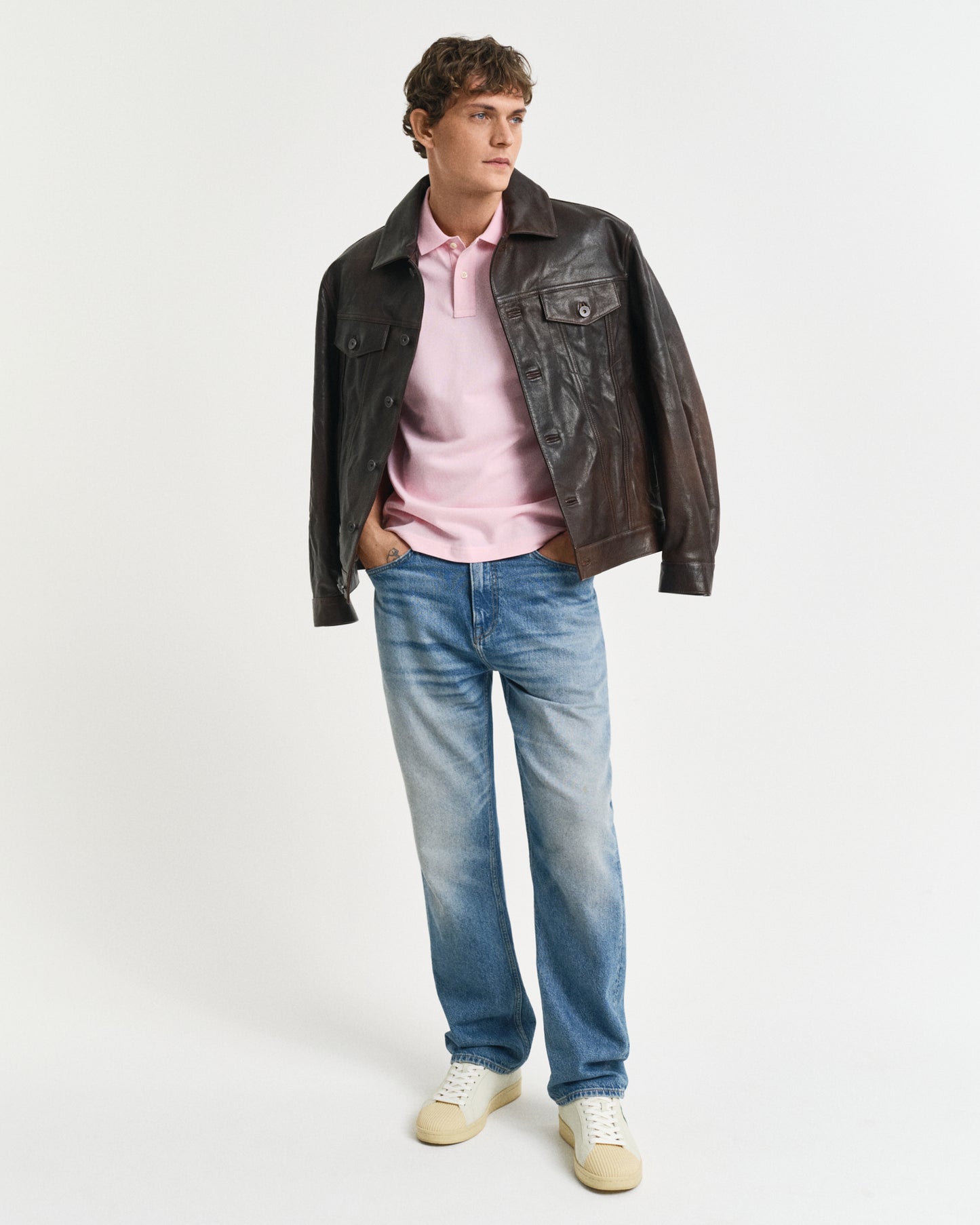 CALIFORNIA PINK, REG SHIELD SS PIQUE POLO BY GANT AU.