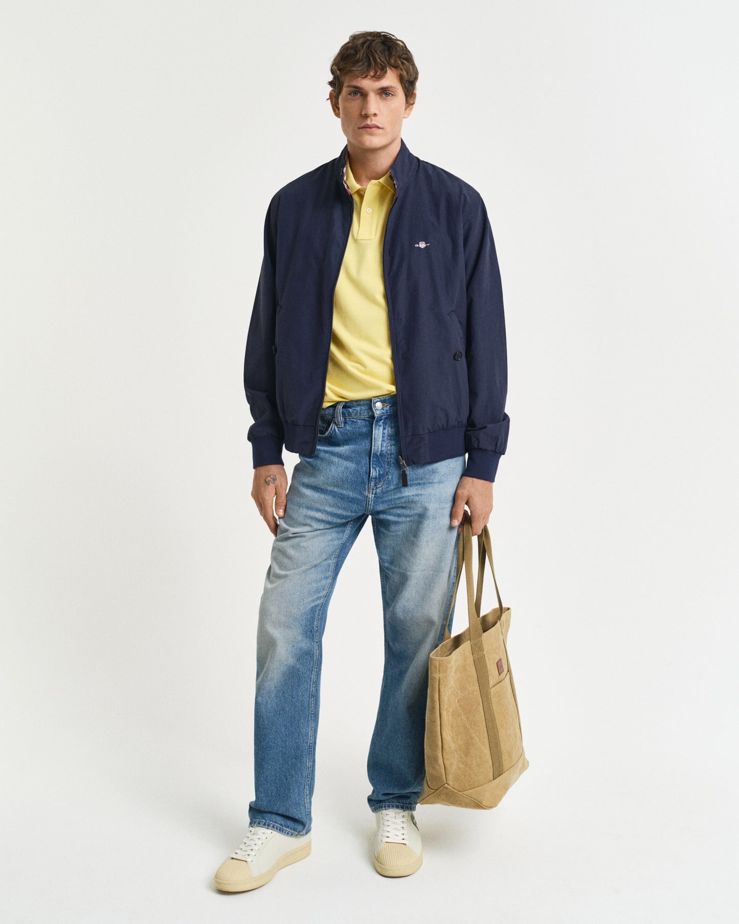 BANANA YELLOW, REG SHIELD SS PIQUE POLO BY GANT AU.