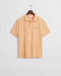 PEACHY ORANGE, REG SHIELD SS PIQUE POLO, FLAT-LAY BY GANT AU.