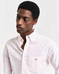 LIGHT PINK, REG CLASSIC POPLIN GINGHAM SHIRT, CLOSE-UP BY GANT AU.