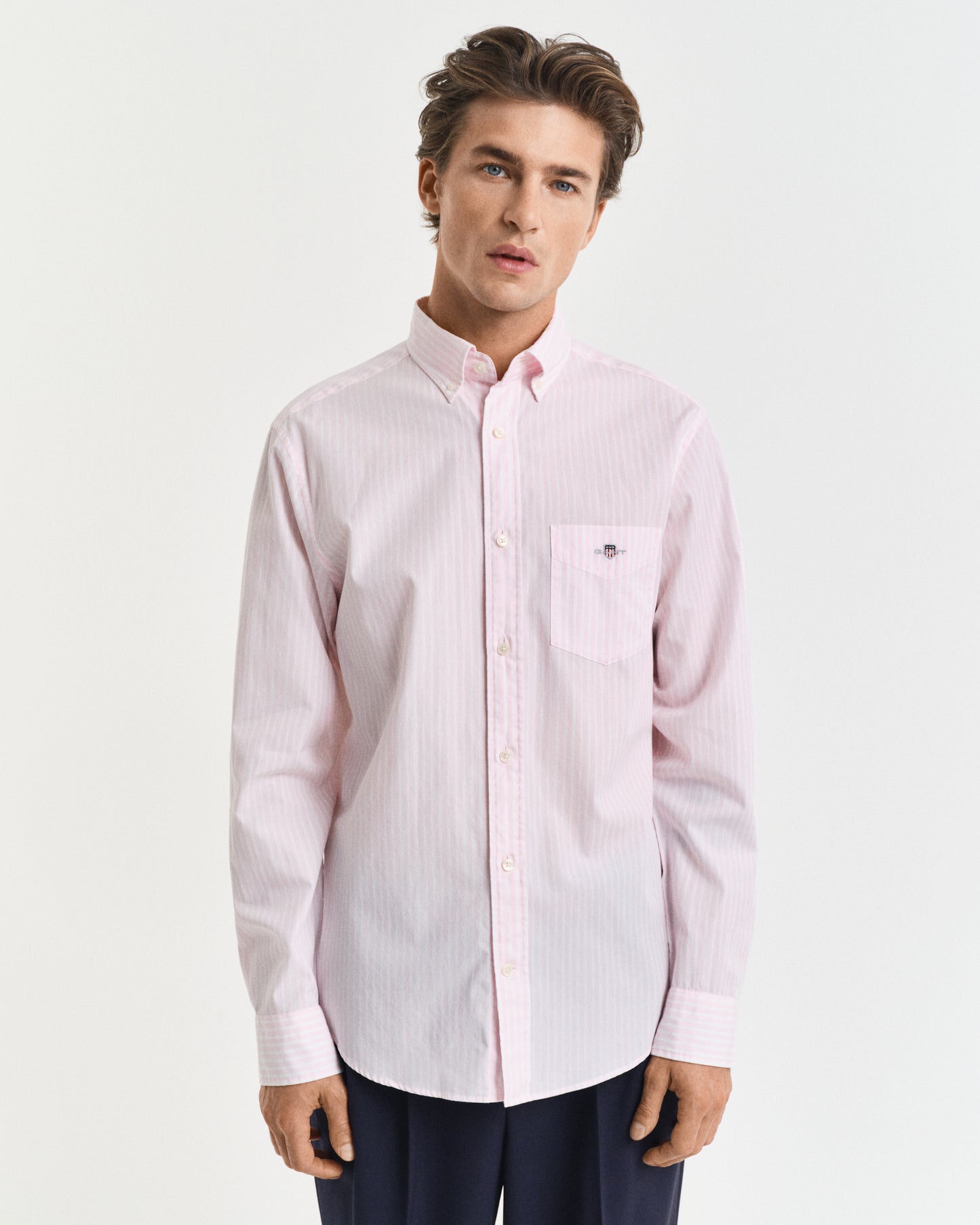 Regular Fit Classic Striped Poplin Shirt