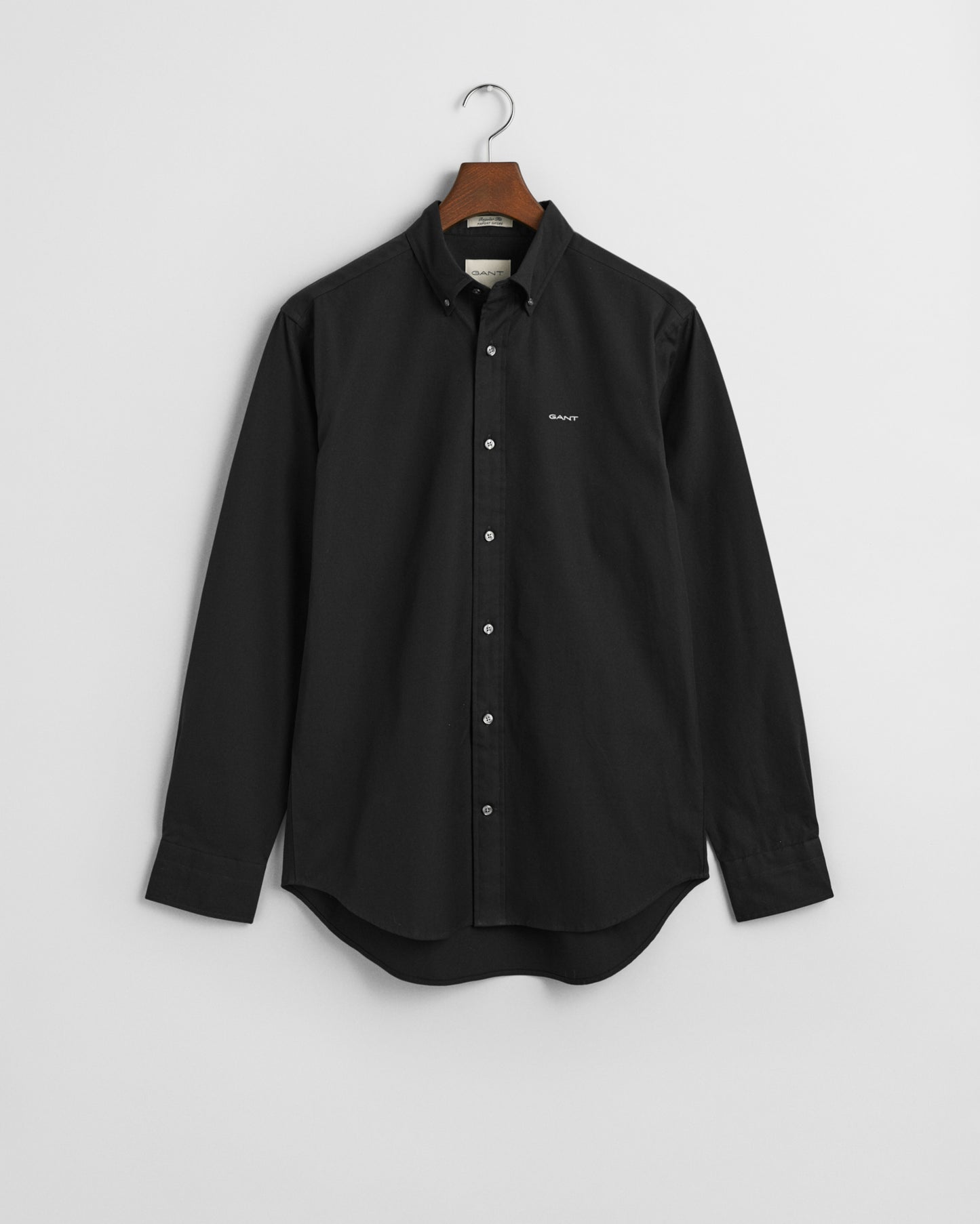 BLACK, REG PINPOINT OXFORD SHIRT BY GANT AU.