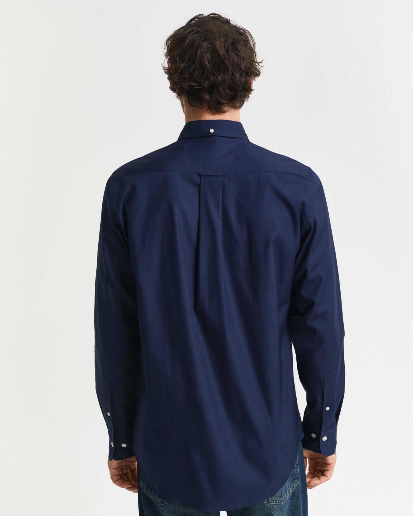 MARINE, REG PINPOINT OXFORD SHIRT, BACK-VIEW BY GANT AU.