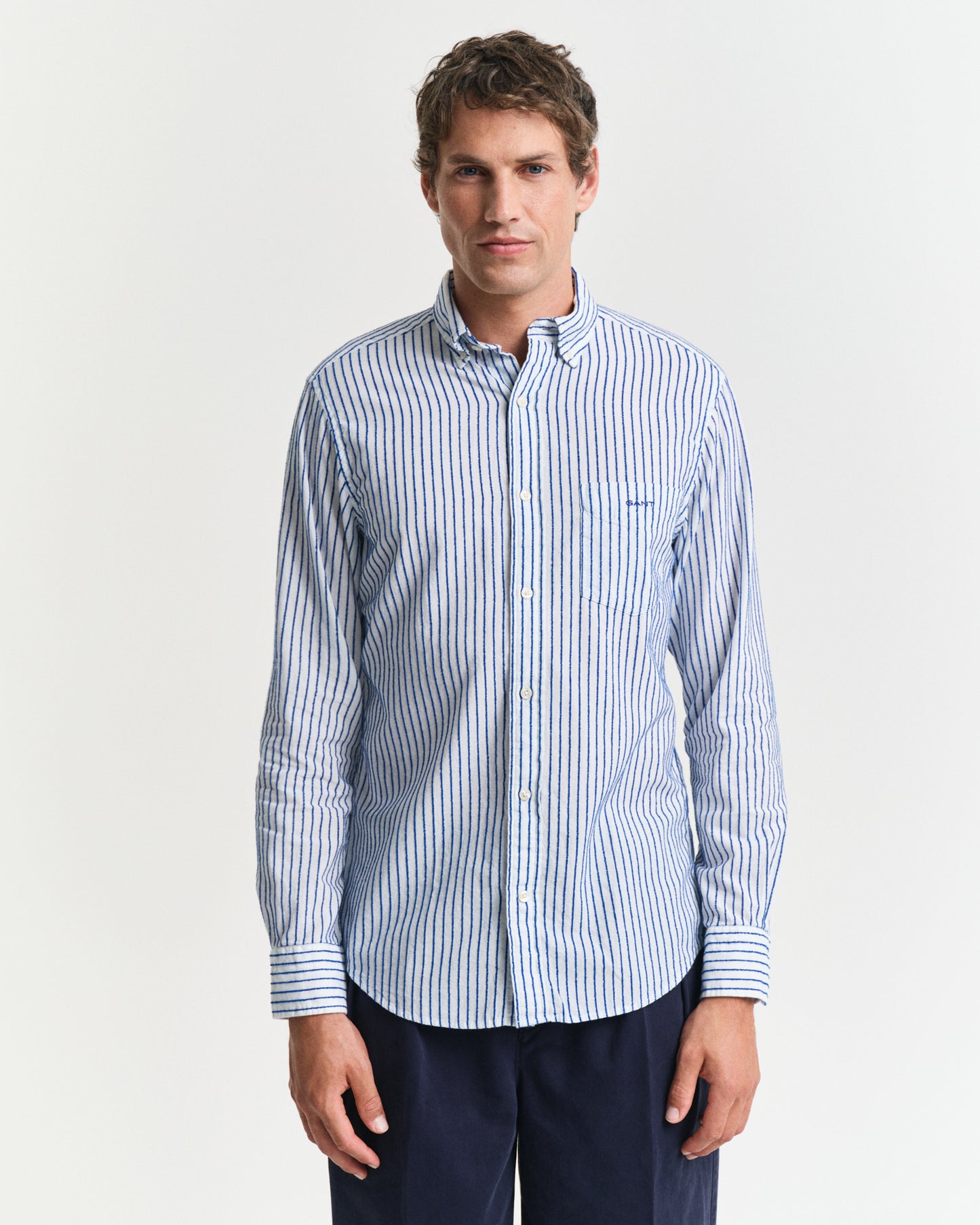 Regular Fit Textured Stripe Shirt