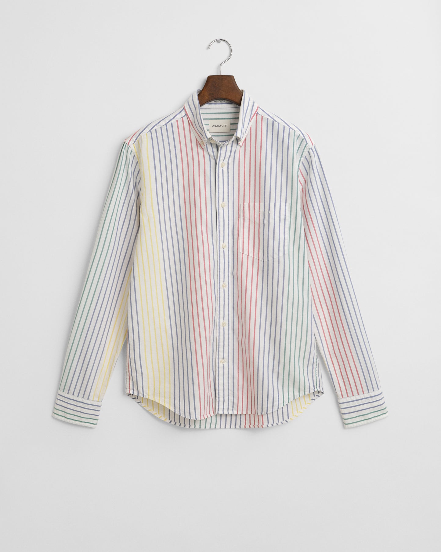 MULTICOLOR, REG ARCHIVE OXF MULTI STRIPE SHIRT, FLAT-LAY BY GANT AU.