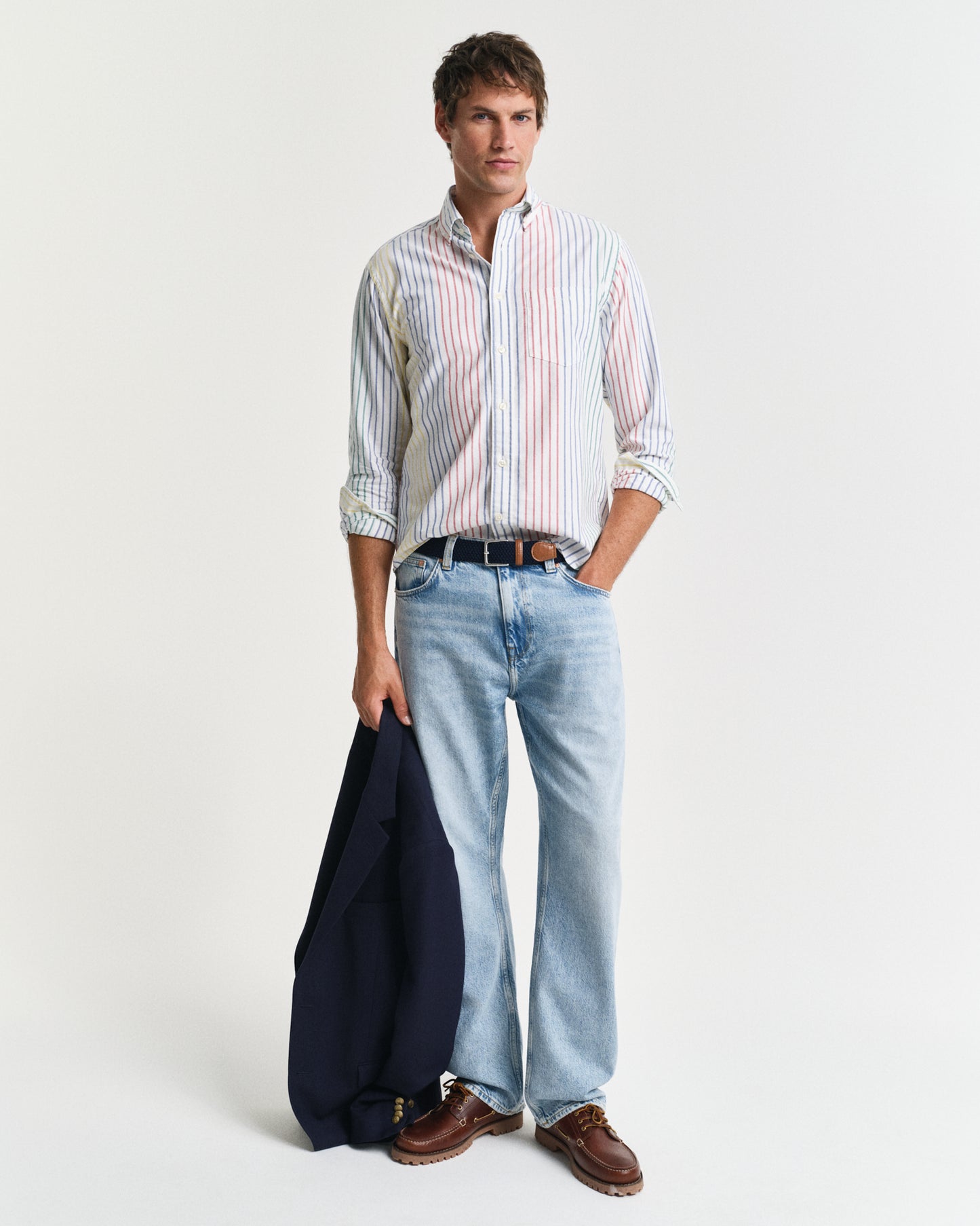 MULTICOLOR, REG ARCHIVE OXF MULTI STRIPE SHIRT BY GANT AU.