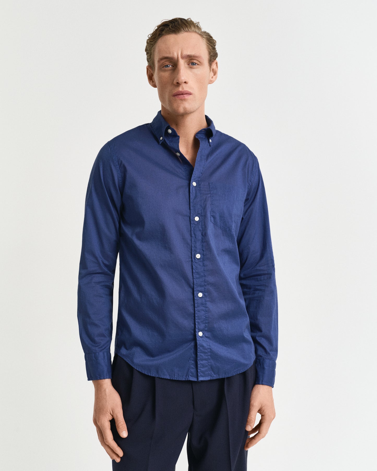 Regular Fit Sunfaded Voile Shirt