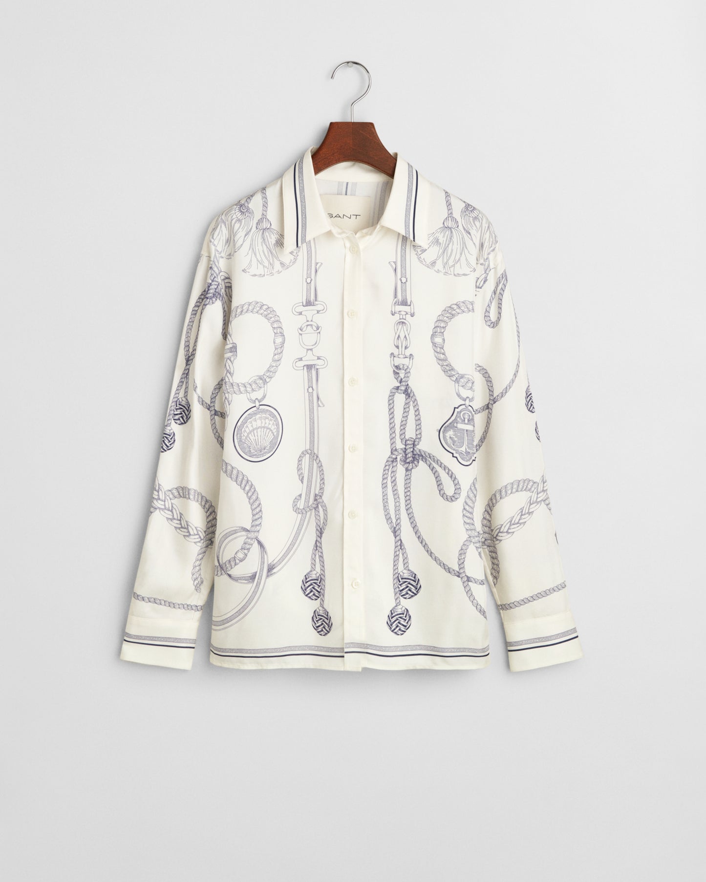 CREAM, REL SAILING PRINT SHIRT, FLAT-LAY BY GANT AU.