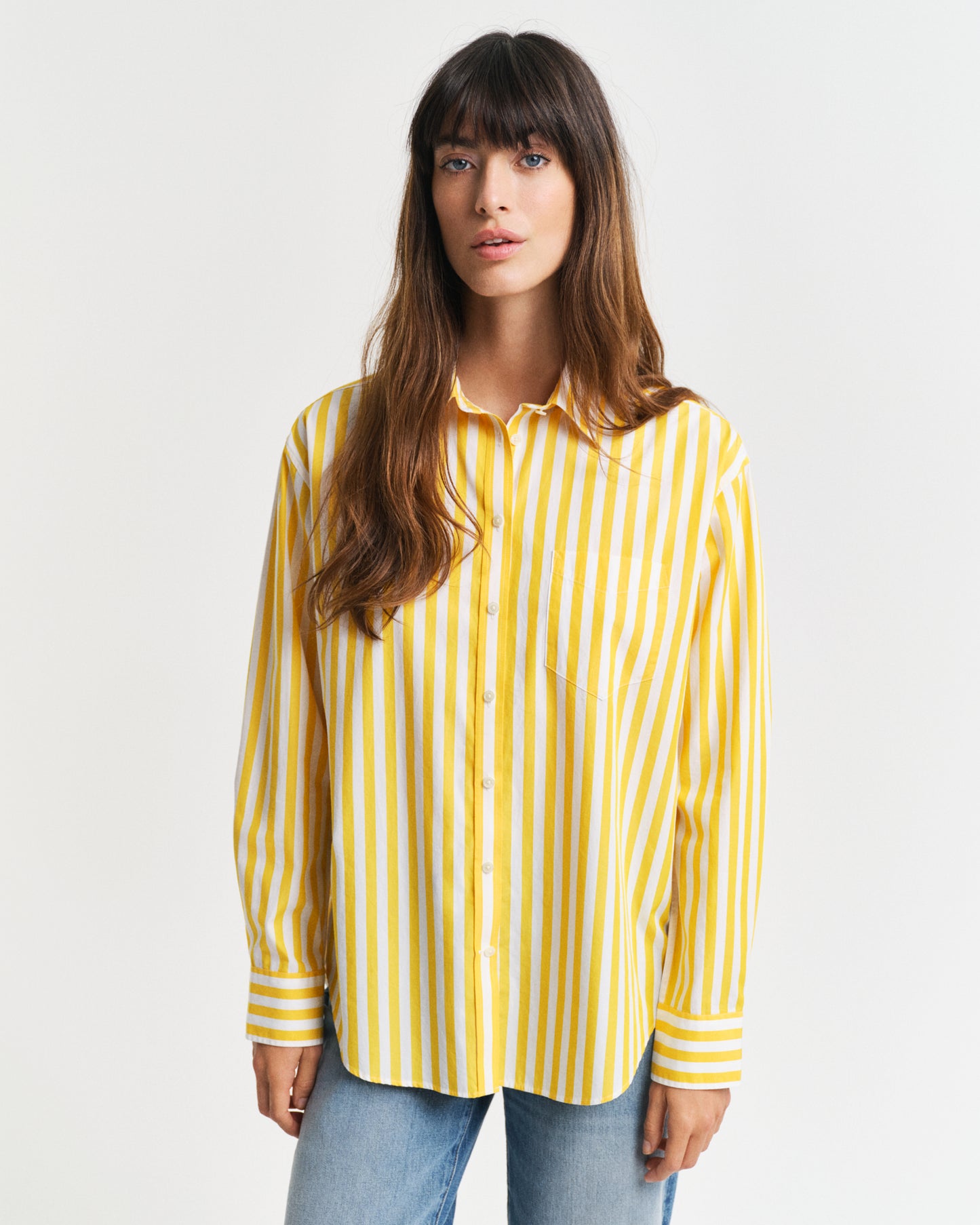 Relaxed Fit Classic Striped Poplin Shirt