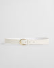 CREAM, LEATHER BELT BY GANT AU.