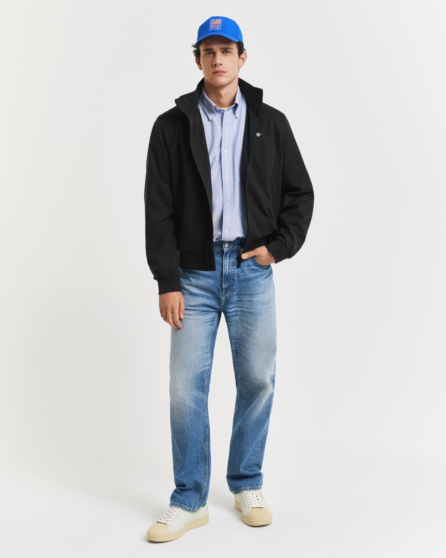BLACK, LIGHTWEIGHT HAMPSHIRE JACKET BY GANT AU.