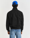 BLACK, LIGHTWEIGHT HAMPSHIRE JACKET, BACK-VIEW BY GANT AU.
