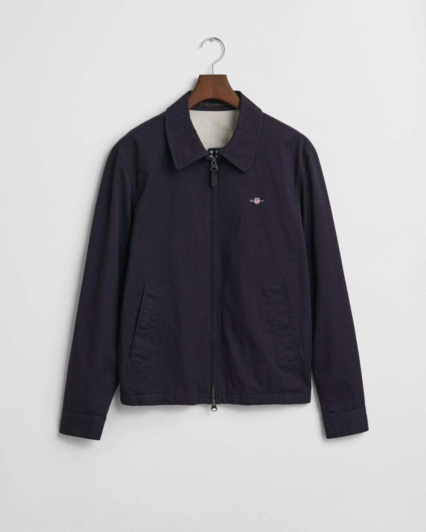 EVENING BLUE, COTTON WINDCHEATER JACKET, FLAT-LAY BY GANT AU.