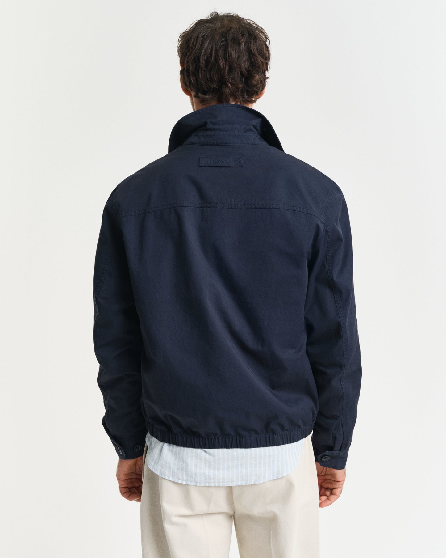 EVENING BLUE, COTTON WINDCHEATER JACKET, BACK-VIEW BY GANT AU.