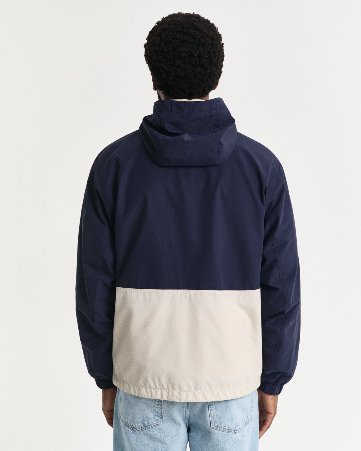 CLASSIC BLUE, BLOCKED WINDSHIELDER JACKET, BACK-VIEW BY GANT AU.