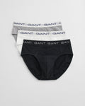 LIGHT GREY MELANGE, BRIEF 3-PACK BY GANT AU.