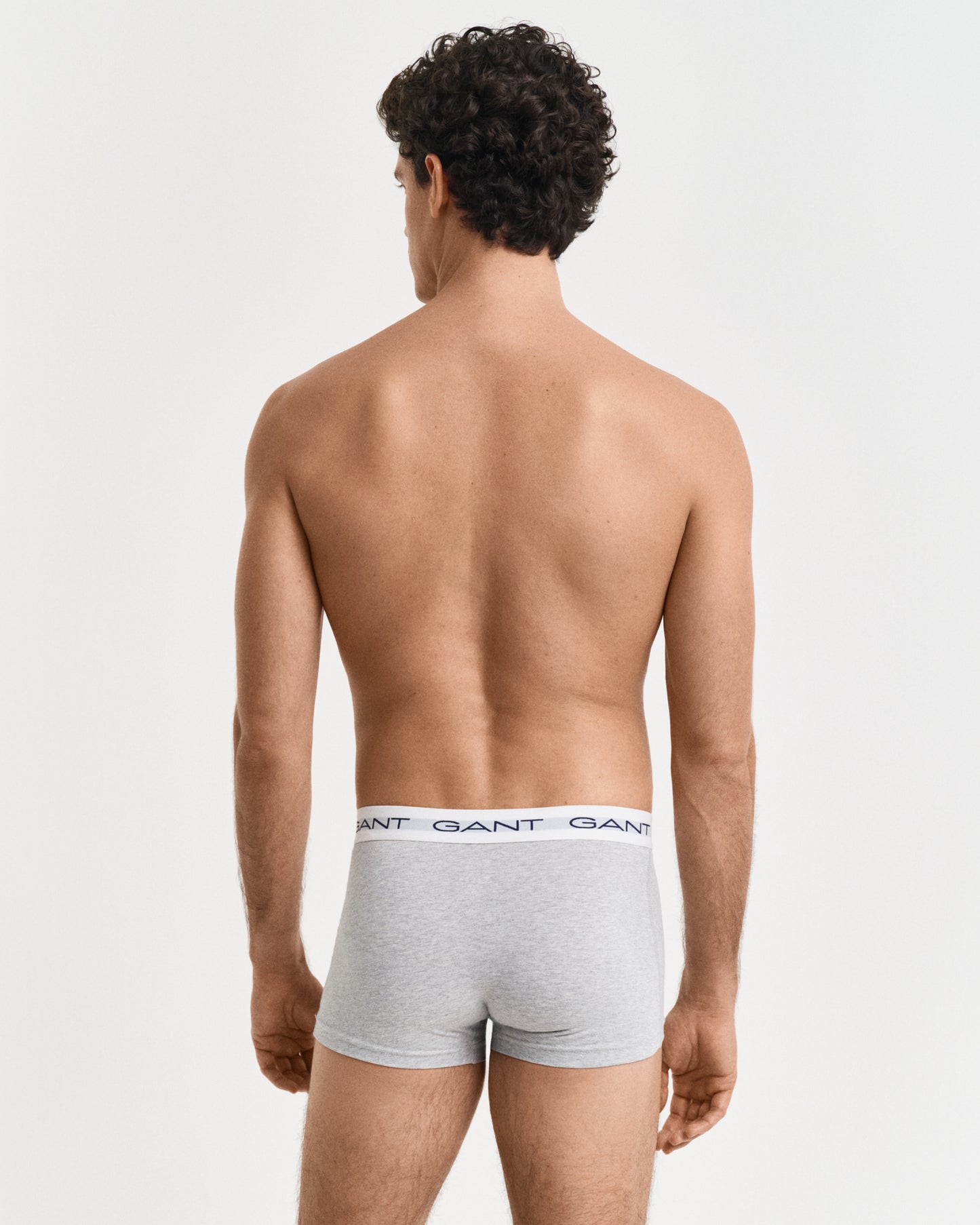 LIGHT GREY MELANGE, TRUNK 3-PACK, CLOSE-UP BY GANT AU.
