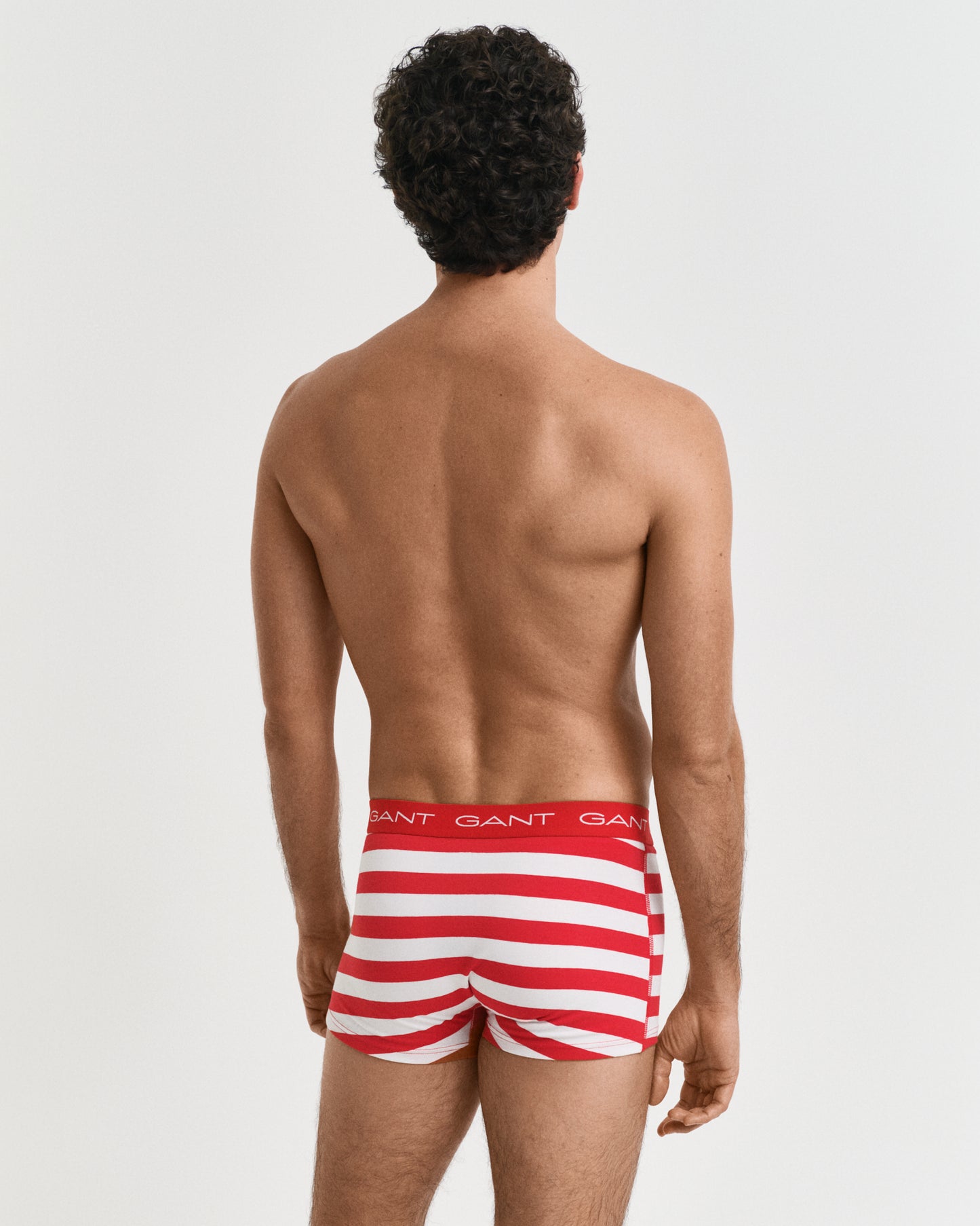 BRIGHT RED, STRIPE TRUNK 3-PACK, CLOSE-UP BY GANT AU.