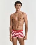BRIGHT RED, STRIPE TRUNK 3-PACK, BACK-VIEW BY GANT AU.