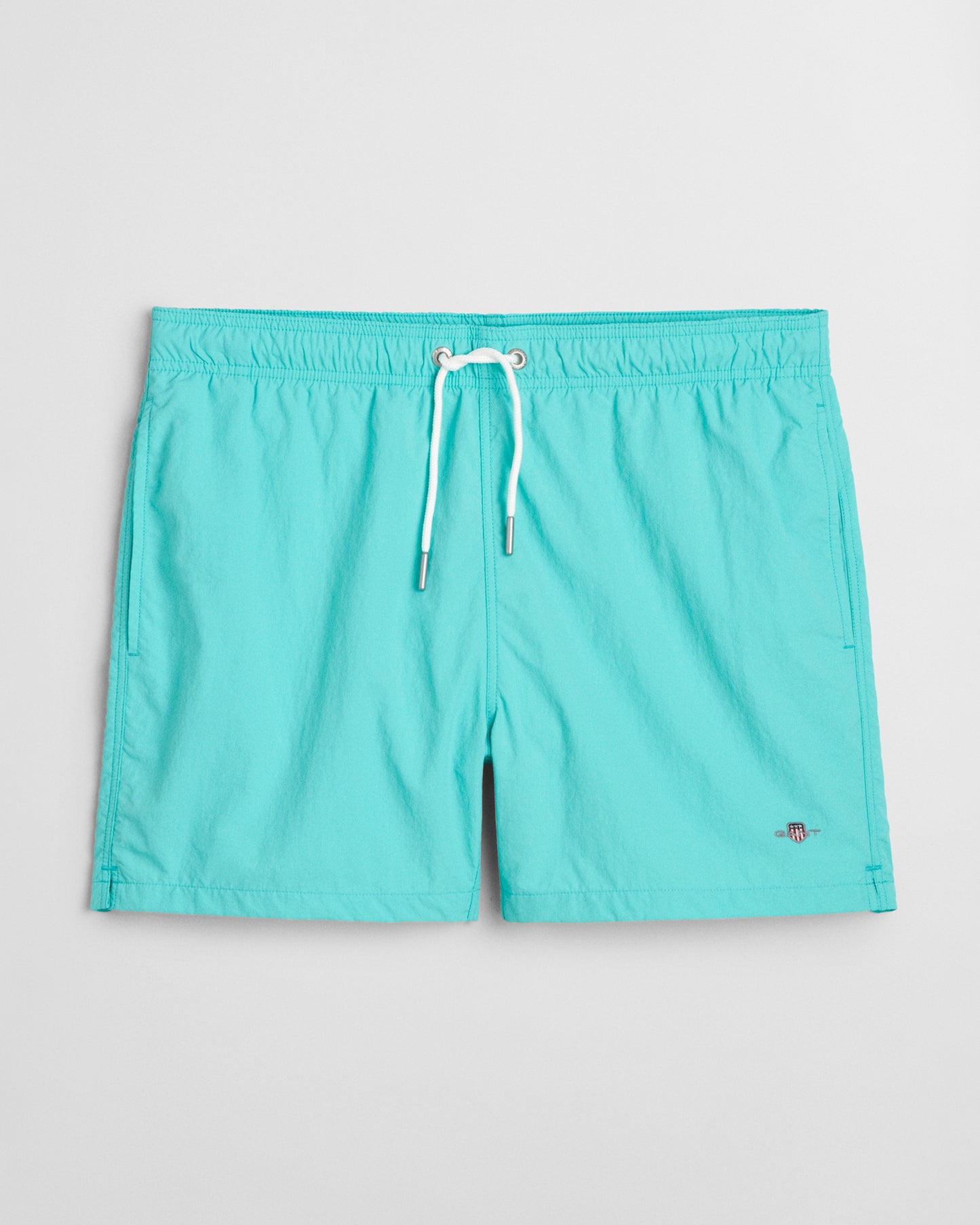 TROPIC BLUE, SWIM SHORTS, FRONT-VIEW BY GANT AU.