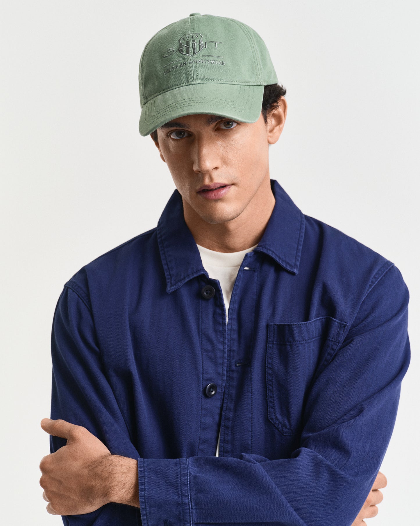 KALAMATA GREEN, TONAL ARCHIVE SHIELD CAP BY GANT AU.