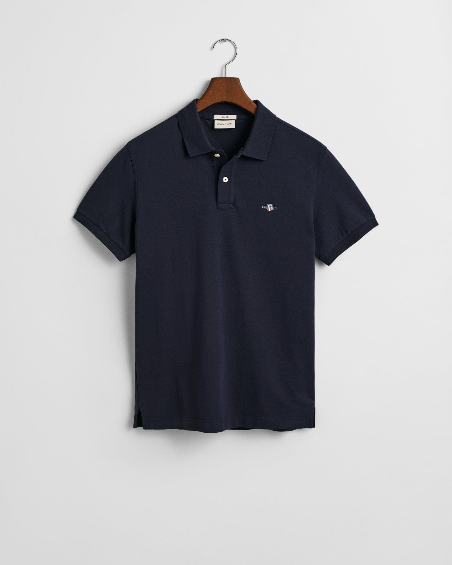 EVENING BLUE, SLIM SHIELD SS PIQUE POLO BY GANT AU.