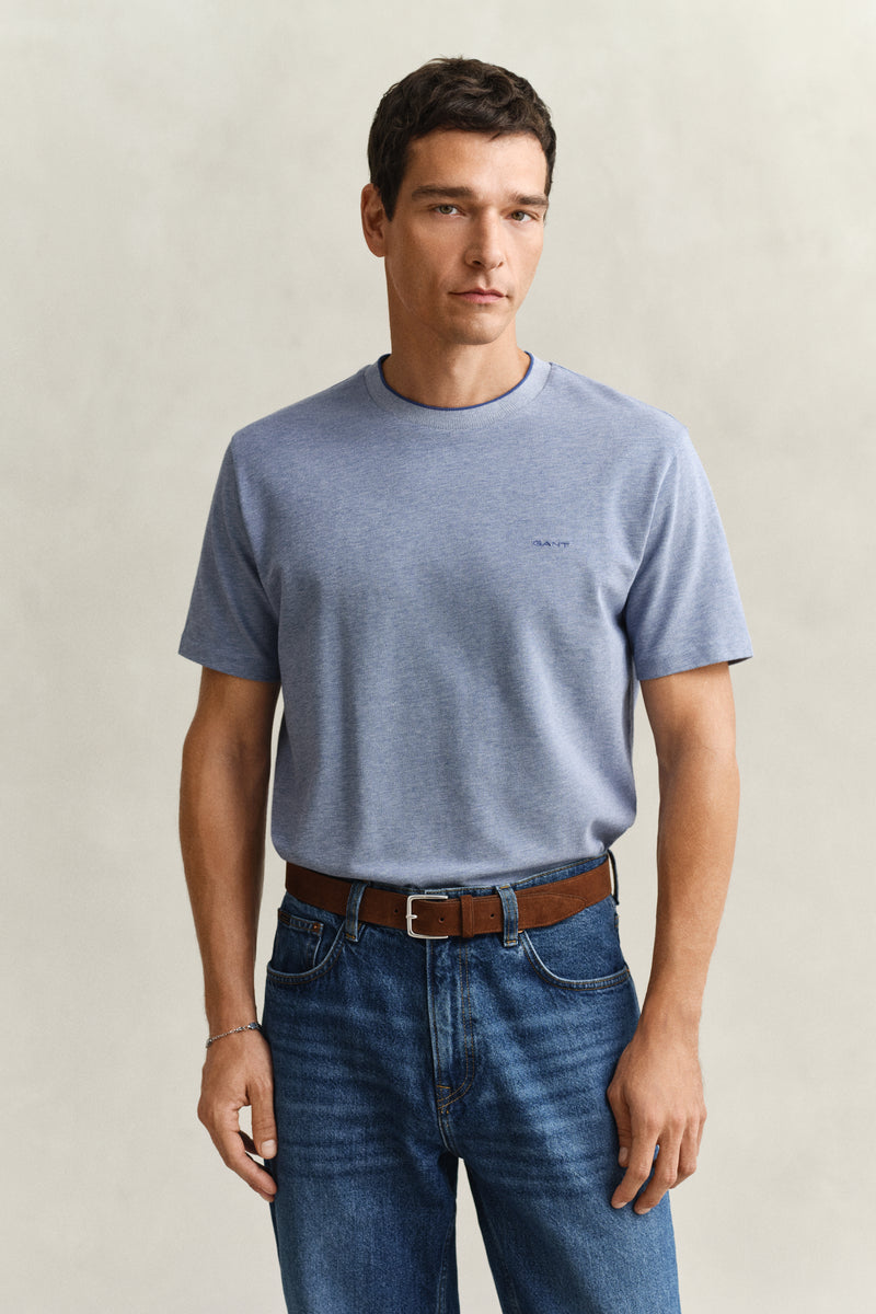 Two-Toned Piqué T-Shirt