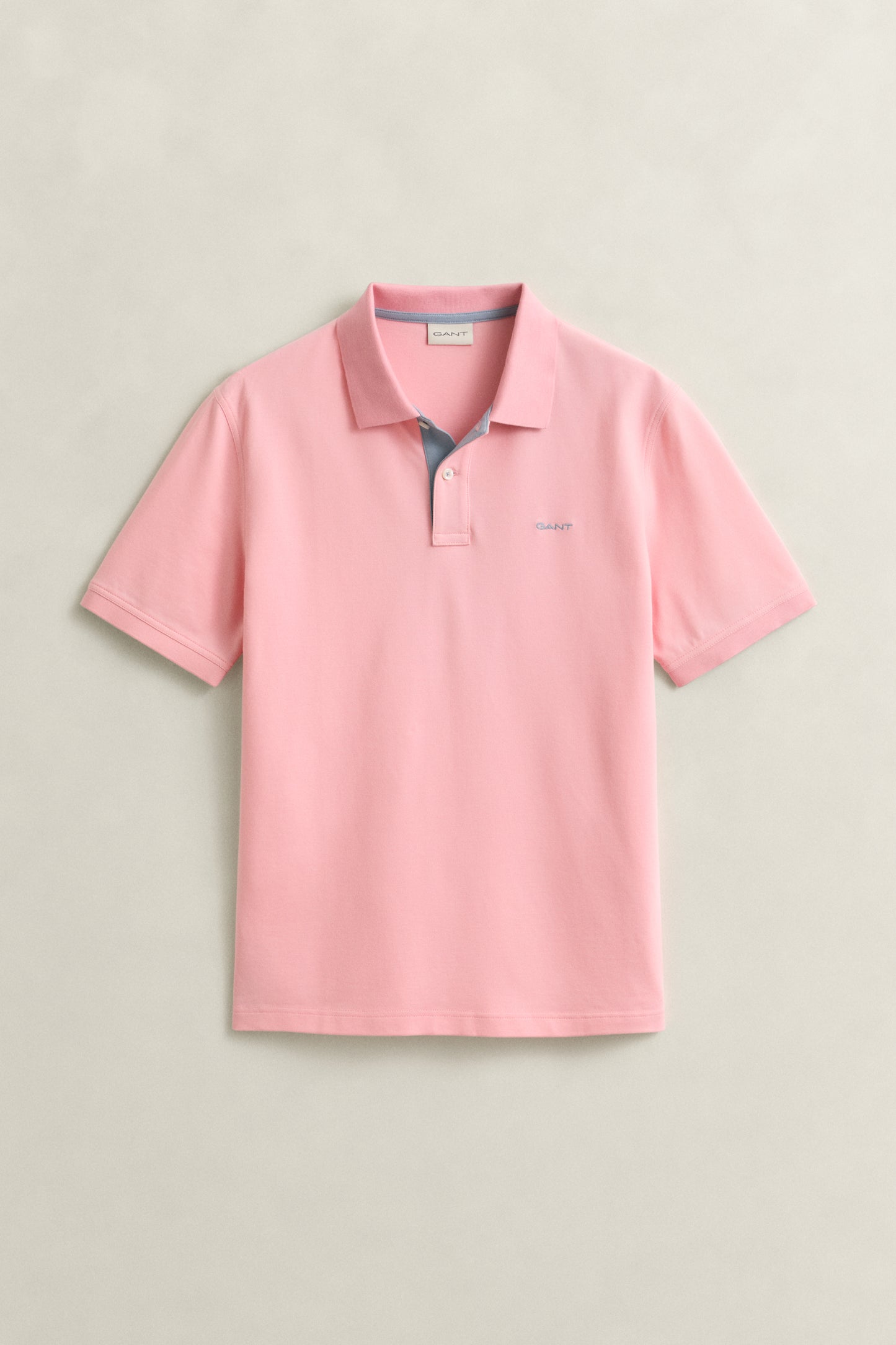 BUBBELGUM PINK, Contrast Polo Shirt, FLAT-LAY BY GANT AU.