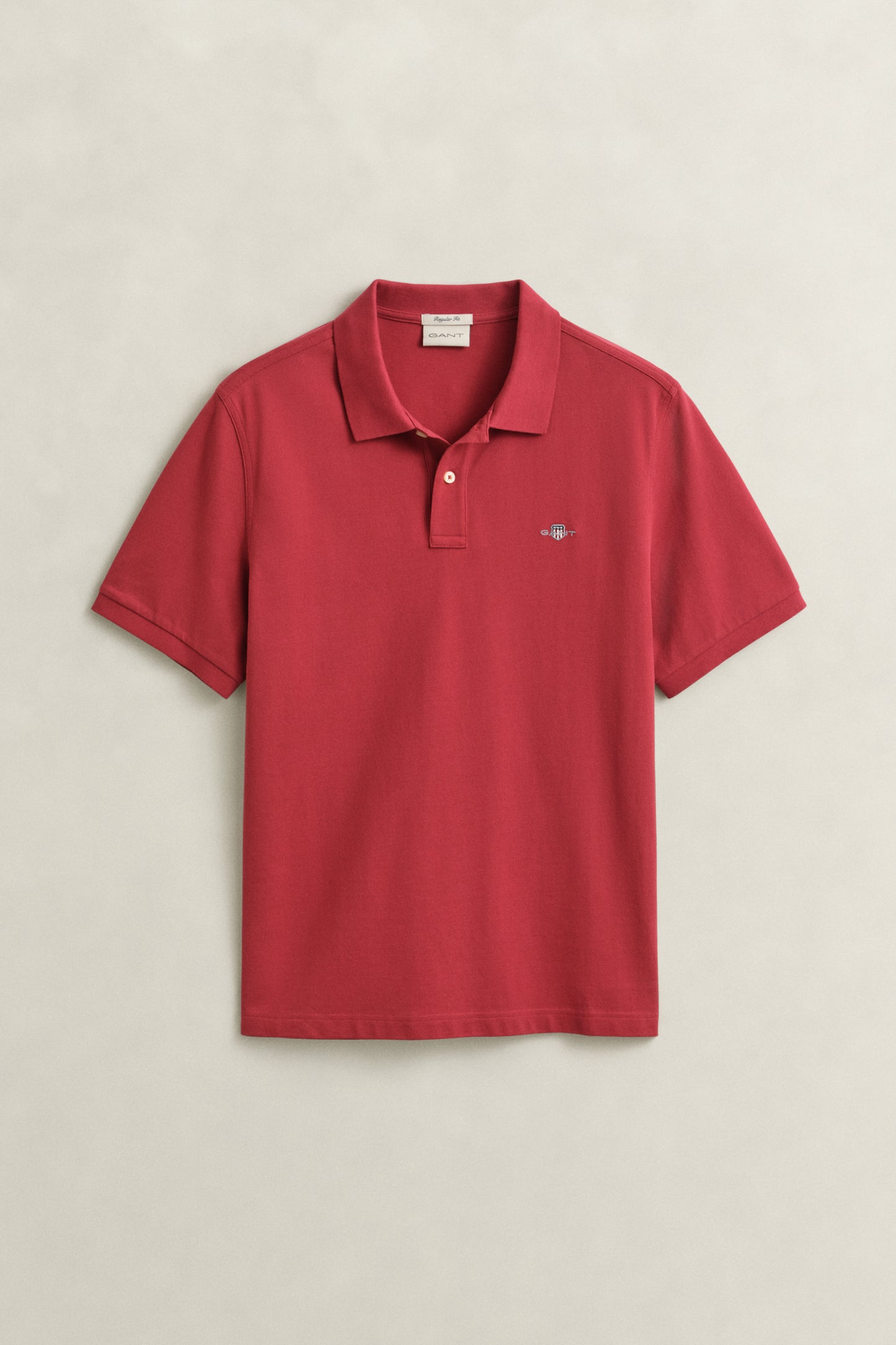 MUTED RED, Classic Regular Polo Shirt, FLAT-LAY BY GANT AU.