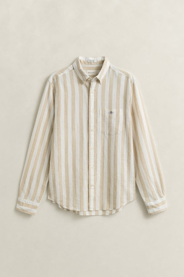 Striped Linen Blend Shirt