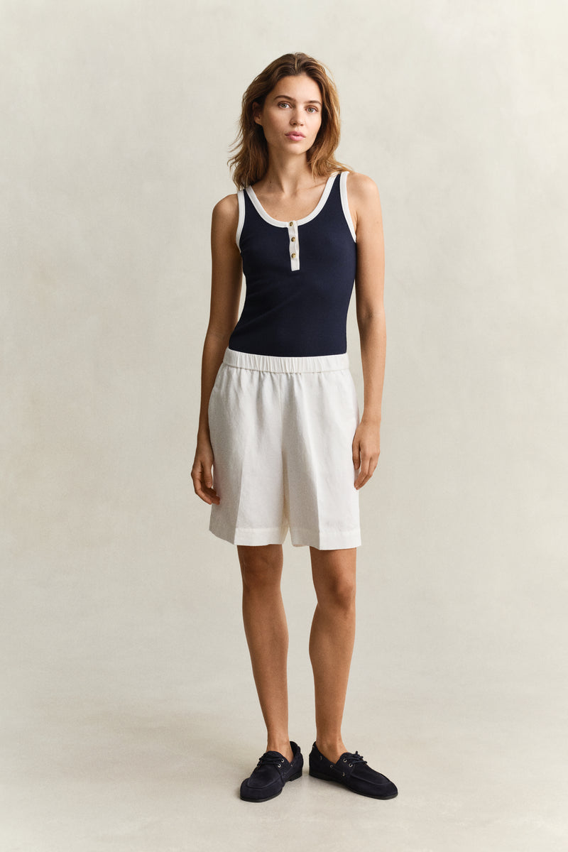 Linen Blend Shorts