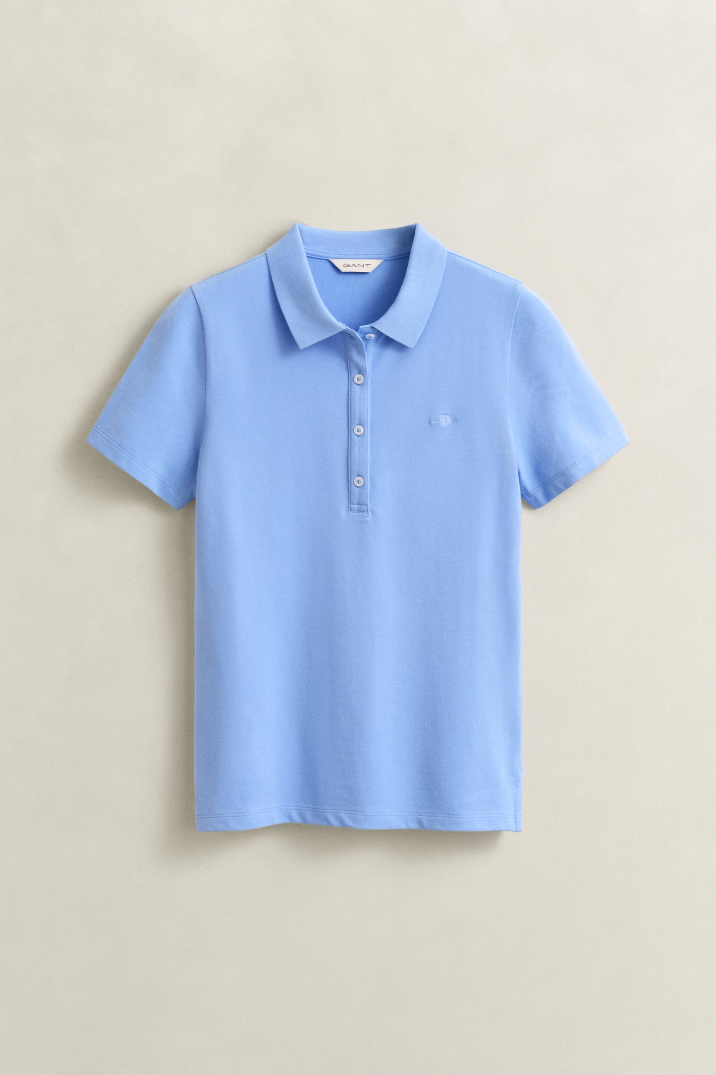 HYDRANGEA BLUE, Slim Polo Shirt, FLAT-LAY BY GANT AU.