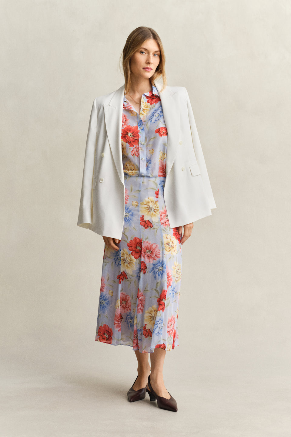 Floral Cotton Silk Shirt