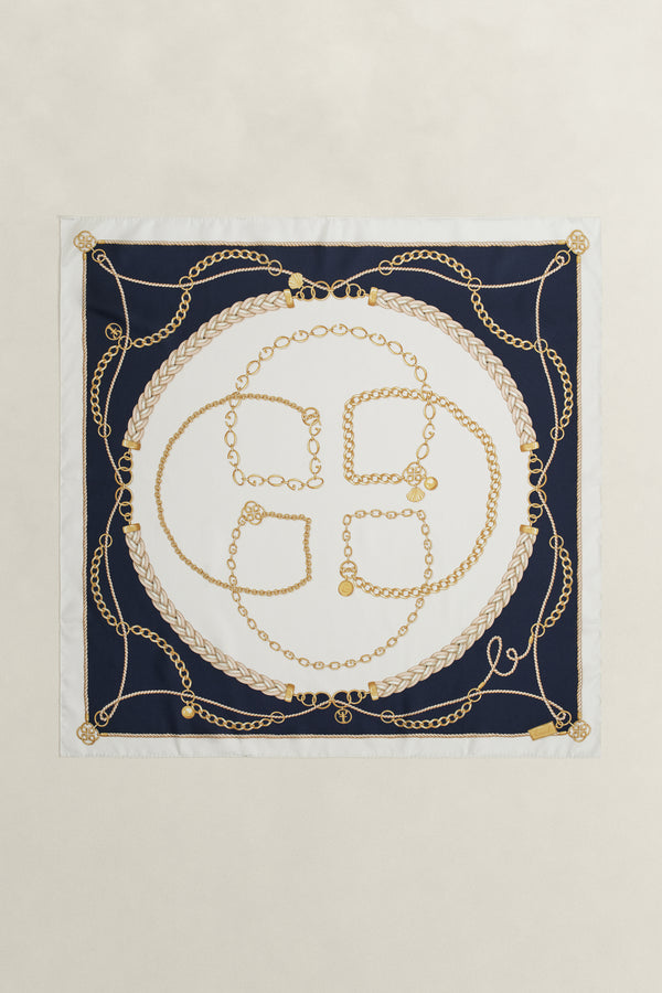 Chain Silk Scarf